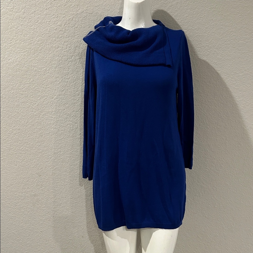 Stylish Blue Long Sleeve Top